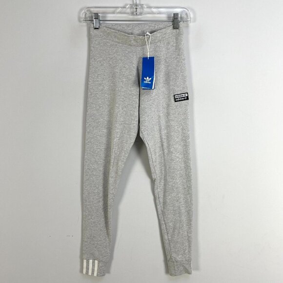 NWT ADIDAS ORIGINALS WOMEN'S Size 4 Leggings Vocal Tight Light Grey - Picture 2 of 11